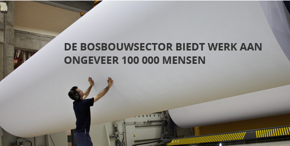 De bosbouwsector biedt werk aan ongeveer 100.000 Mensen